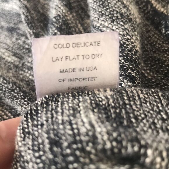 Colette, Blue Block Burnout Top, 3/4 Sleeve, Medium - Picture 8 of 9